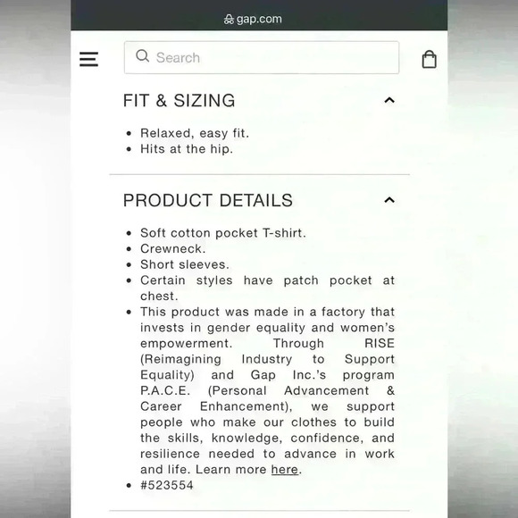 Gap Kids Vintage T-Shirt, Girls/Teen Size 14-16/XL, Charcoal Gray - Picture 3 of 13